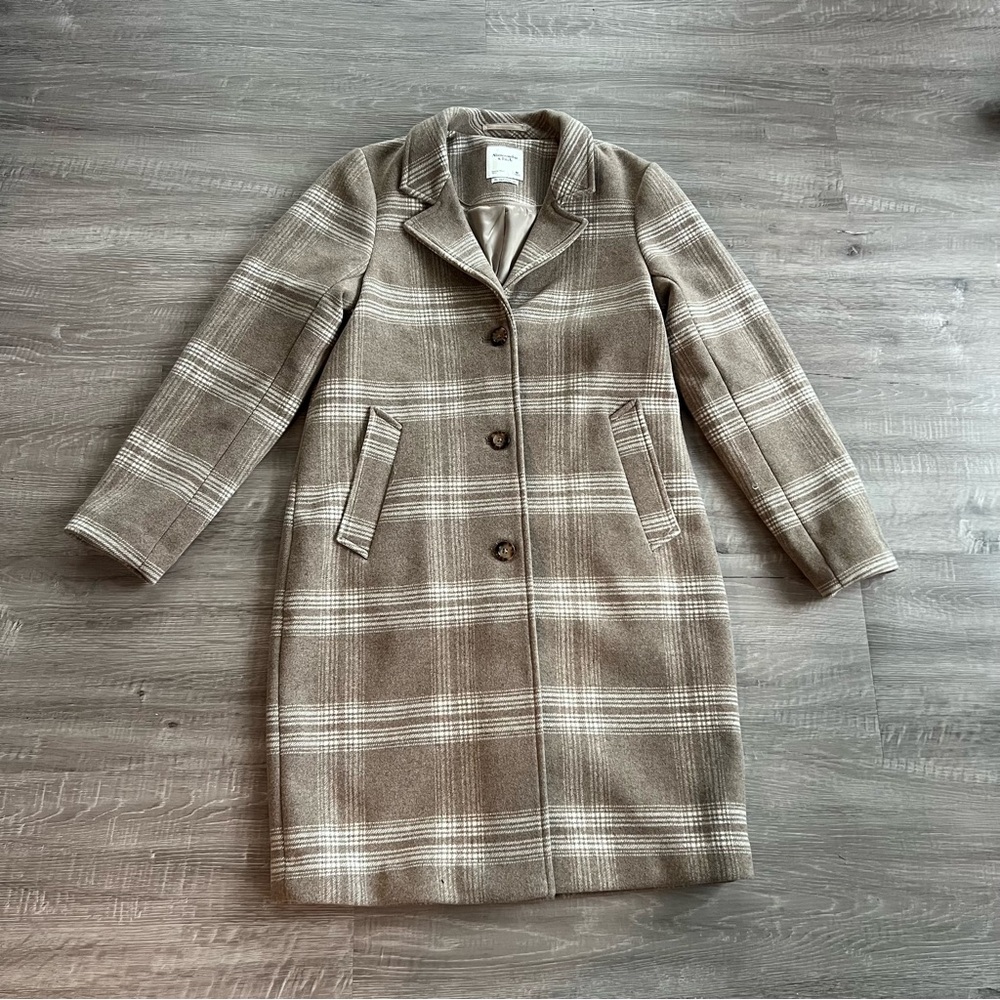 Abercrombie Wool Blend Tailored Coat